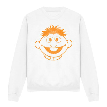 White - Front - Sesame Street Unisex Adult Ernie Sweatshirt