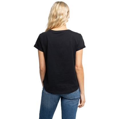 Black - Back - Sesame Street Womens-Ladies Go Away Classic T-Shirt