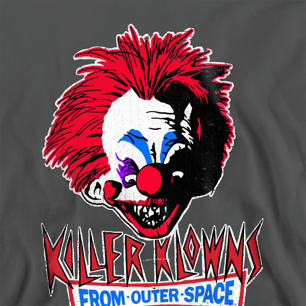 Charcoal - Side - Killer Klowns From Outer Space Unisex Adult Rough Clown Sweatshirt