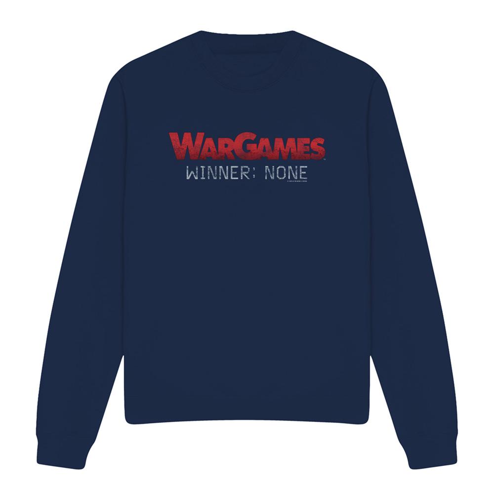 Navy - Front - WarGames Unisex Adult No Winners Sweatshirt