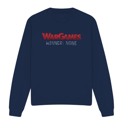 Navy - Front - WarGames Unisex Adult No Winners Sweatshirt