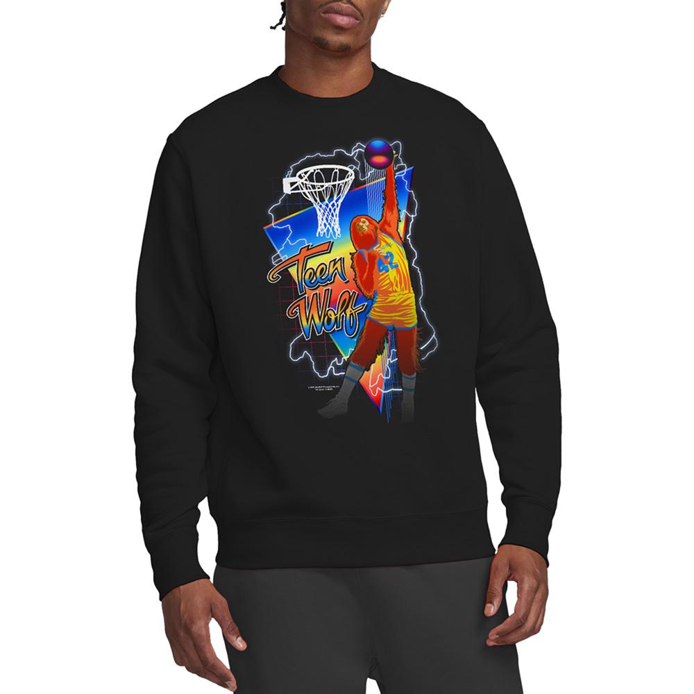 Black - Back - Teen Wolf Unisex Adult Electric Sweatshirt