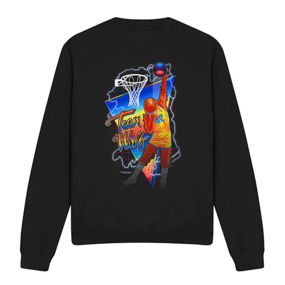 Black - Front - Teen Wolf Unisex Adult Electric Sweatshirt