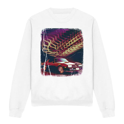 White - Front - Pontiac Unisex Adult Firebird 77 Sweatshirt