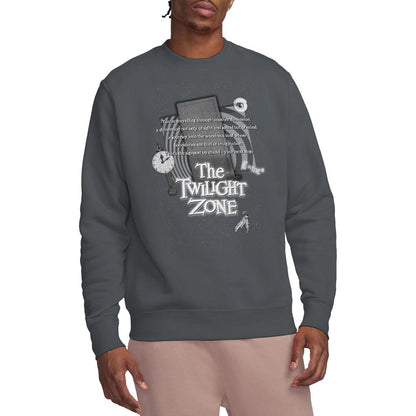 Charcoal - Back - The Twilight Zone Unisex Adult Monologue Sweatshirt