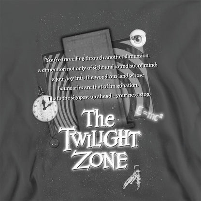 Charcoal - Side - The Twilight Zone Unisex Adult Monologue Sweatshirt