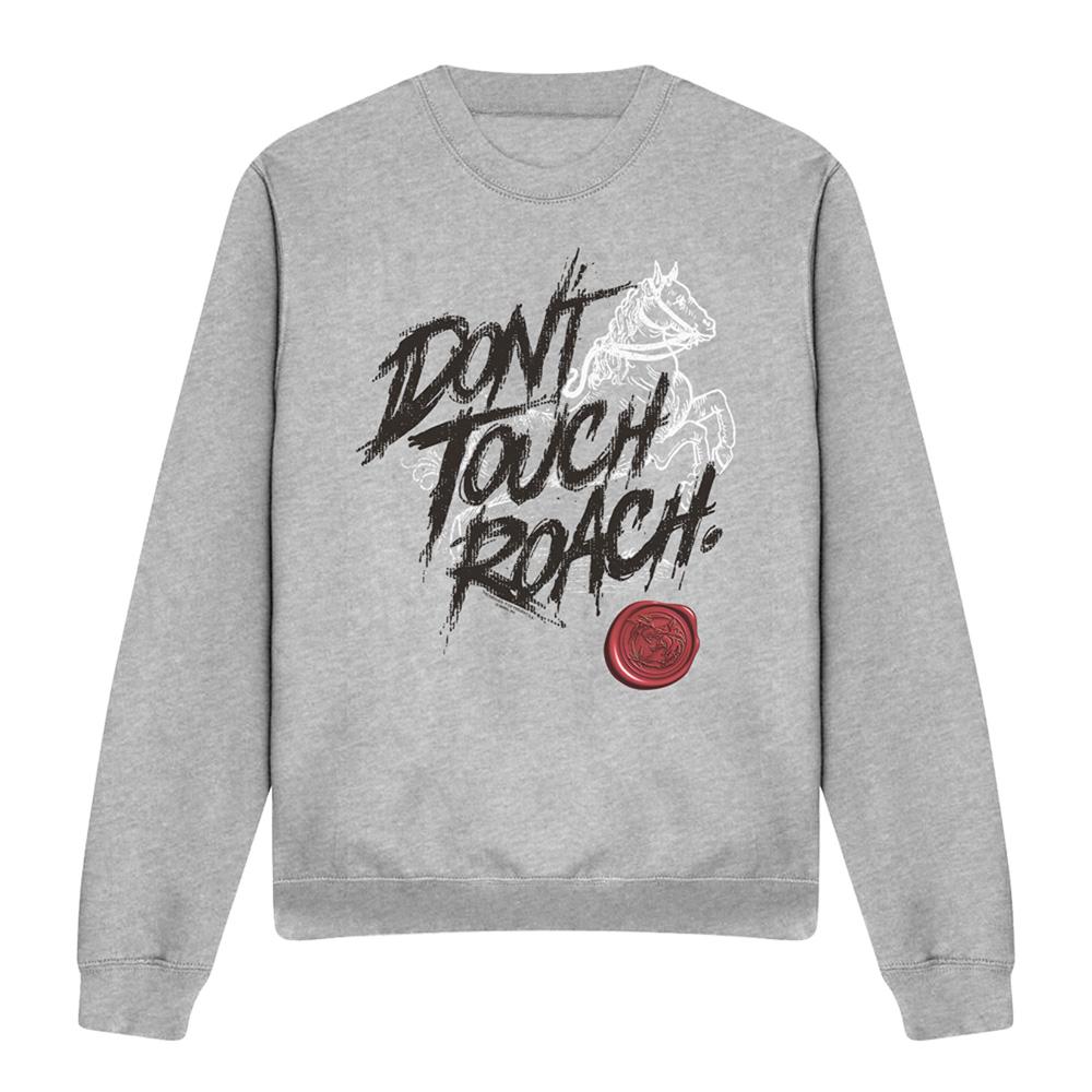 Athletic Heather - Front - The Witcher Unisex Adult Don´t Touch Roach Heather Sweatshirt