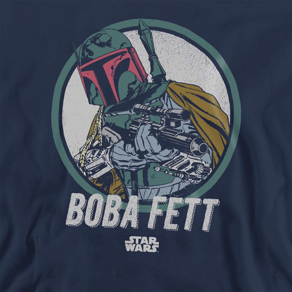 Navy - Side - Star Wars Unisex Adult Boba Fett Sweatshirt