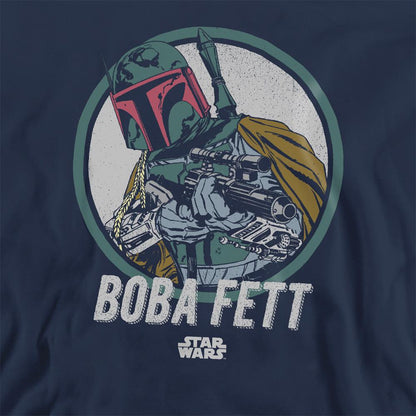 Navy - Side - Star Wars Unisex Adult Boba Fett Sweatshirt