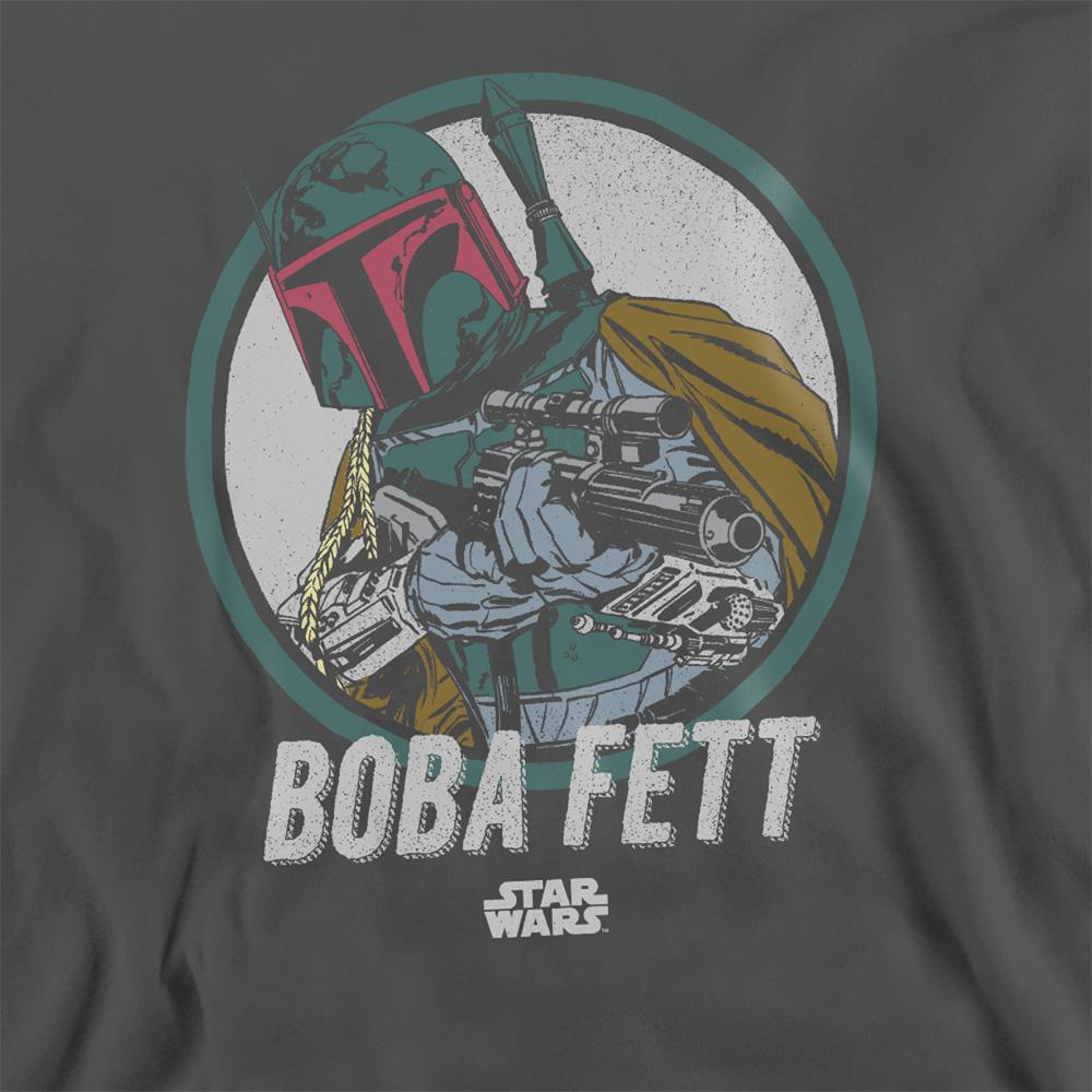 Charcoal - Side - Star Wars Unisex Adult Boba Fett Sweatshirt
