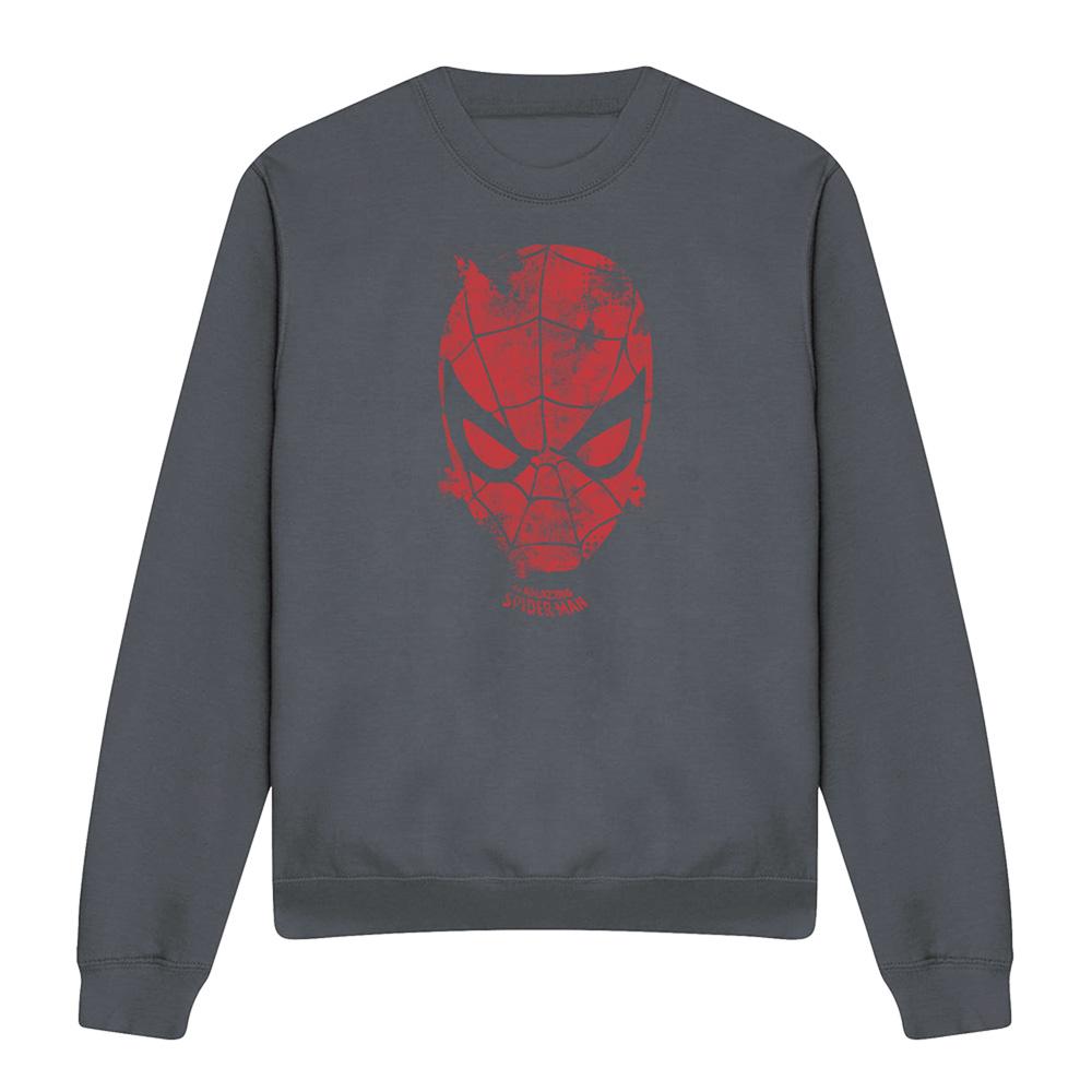 Charcoal - Front - Marvel Unisex Adult Webhead Sweatshirt
