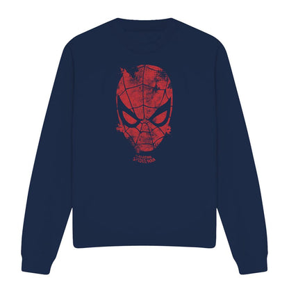 Navy - Front - Marvel Unisex Adult Webhead Sweatshirt