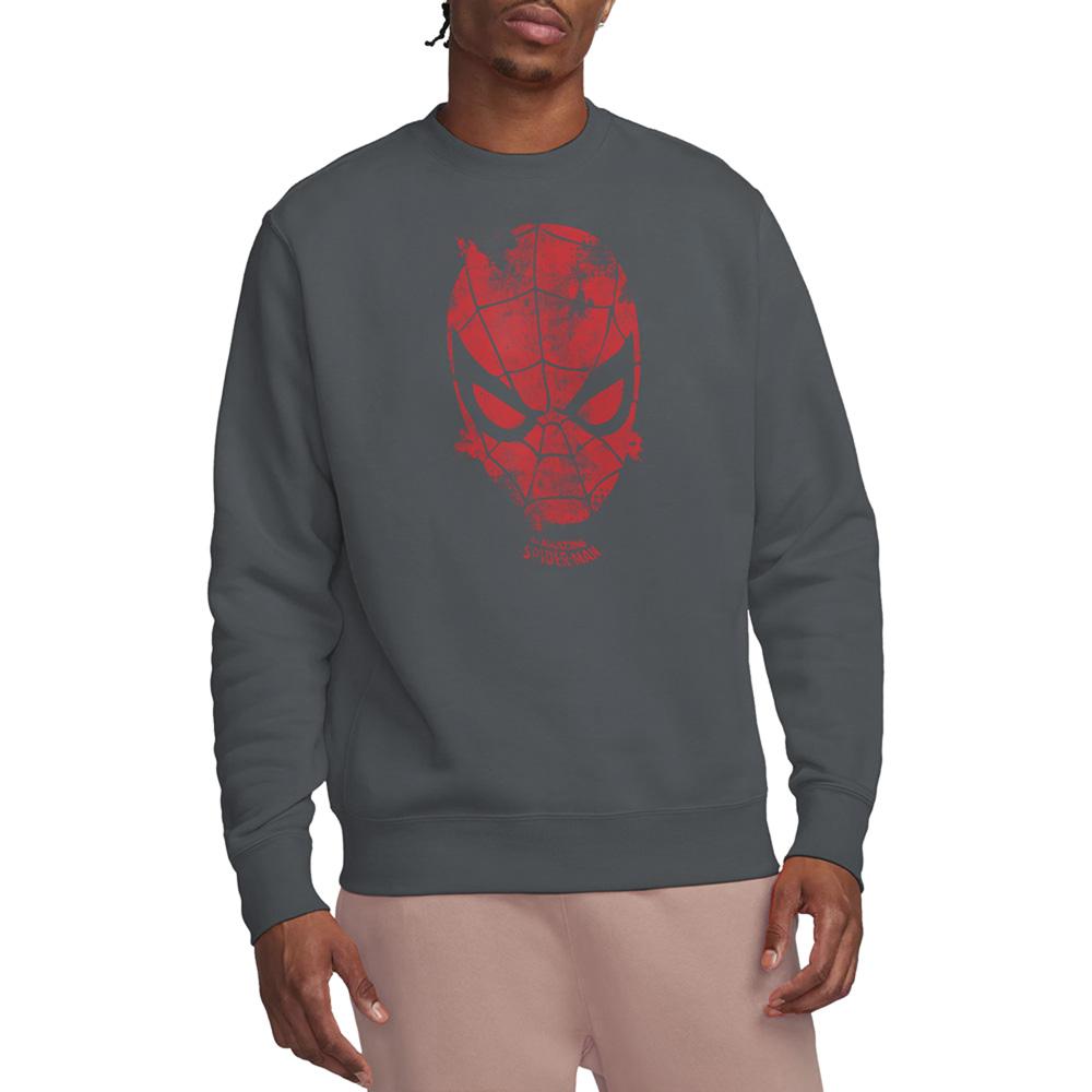 Charcoal - Back - Marvel Unisex Adult Webhead Sweatshirt