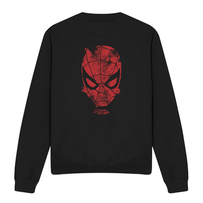 Black - Front - Marvel Unisex Adult Webhead Sweatshirt