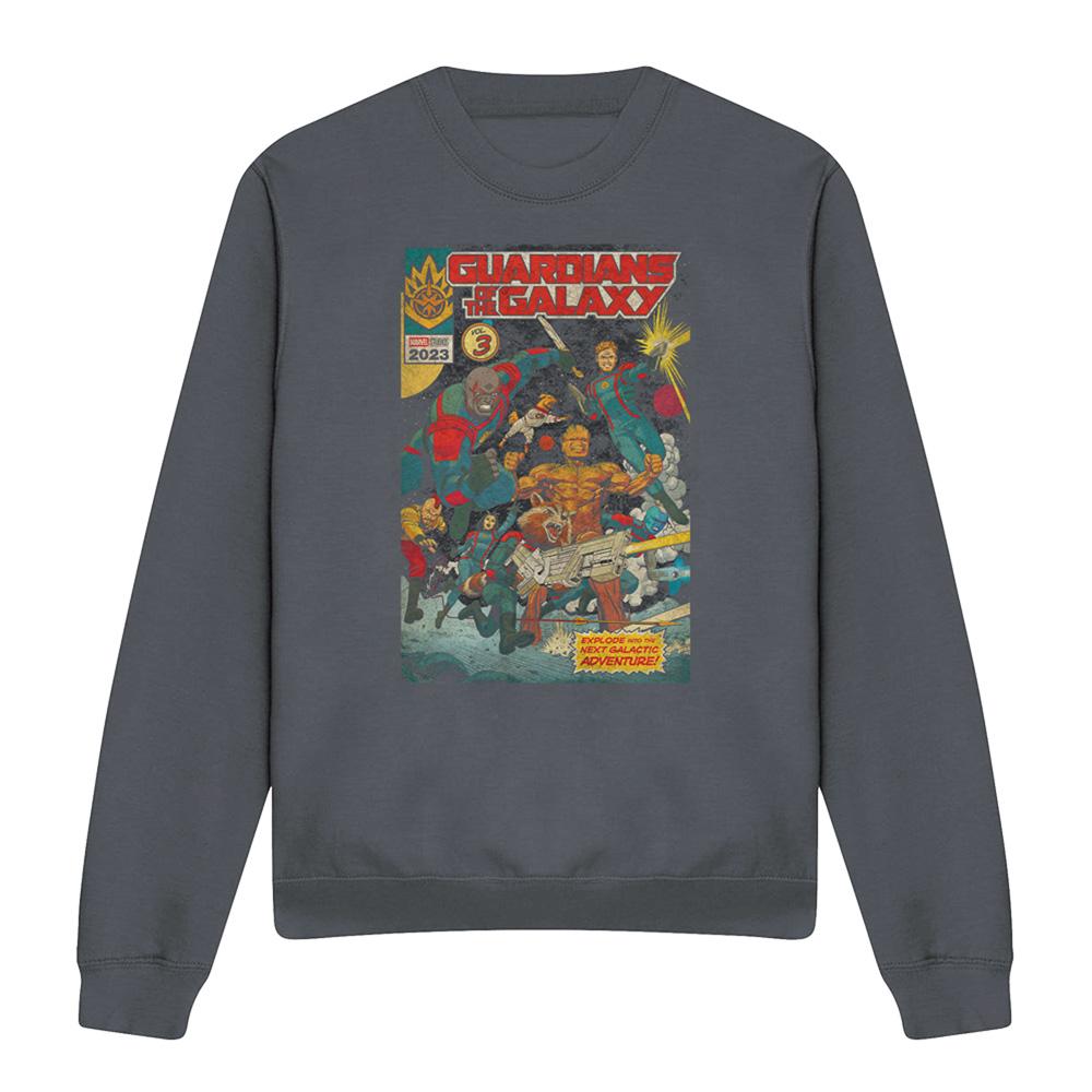 Charcoal - Front - Guardians Of The Galaxy Volume 3 Unisex Adult Sweatshirt
