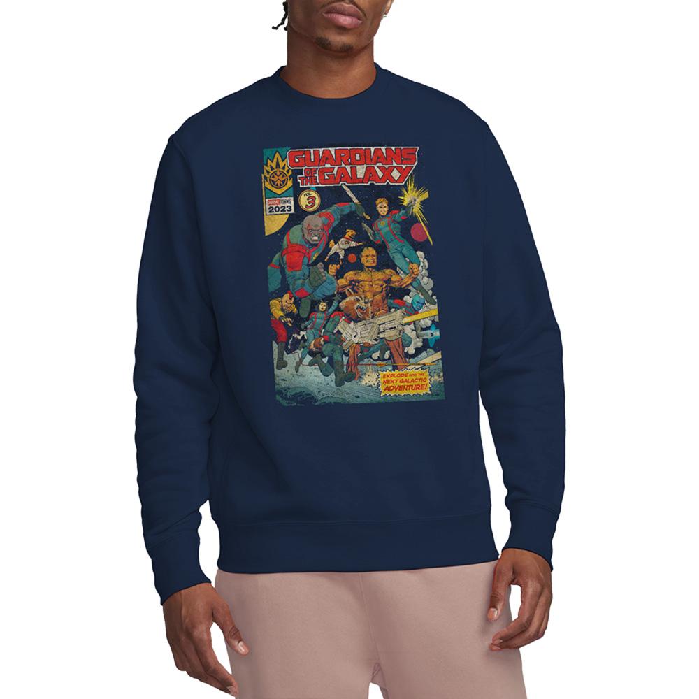 Navy - Back - Guardians Of The Galaxy Volume 3 Unisex Adult Sweatshirt