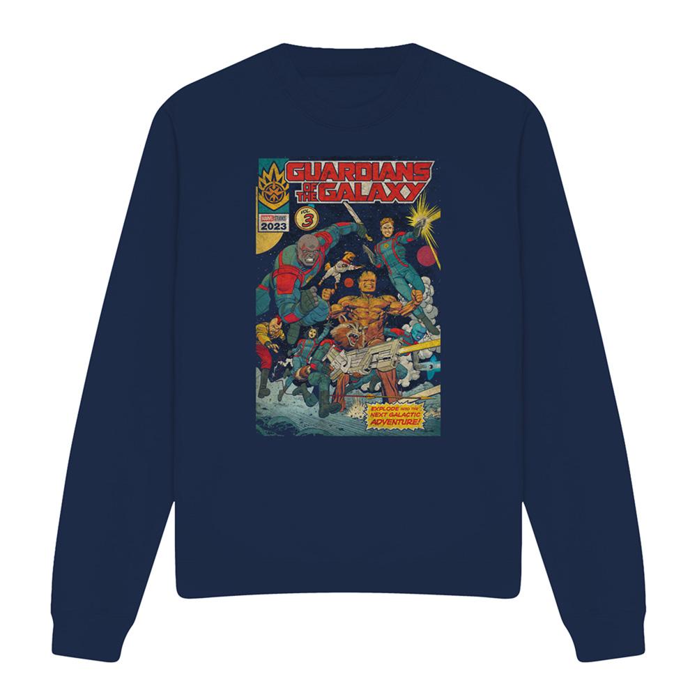 Navy - Front - Guardians Of The Galaxy Volume 3 Unisex Adult Sweatshirt