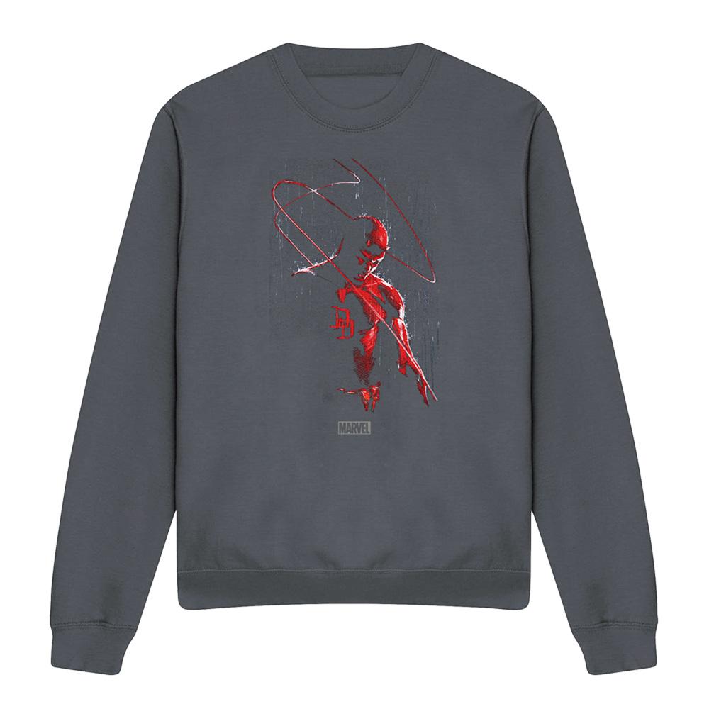Charcoal - Front - Daredevil Unisex Adult Rain Sweatshirt