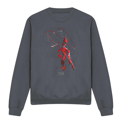 Charcoal - Front - Daredevil Unisex Adult Rain Sweatshirt