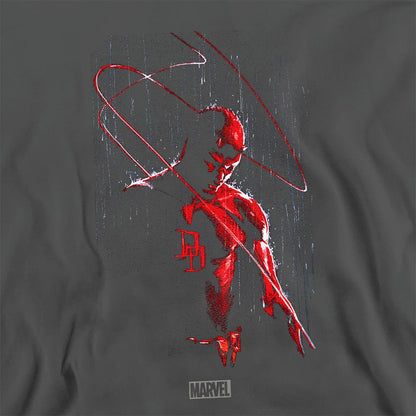 Charcoal - Side - Daredevil Unisex Adult Rain Sweatshirt