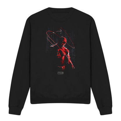 Black - Front - Daredevil Unisex Adult Rain Sweatshirt