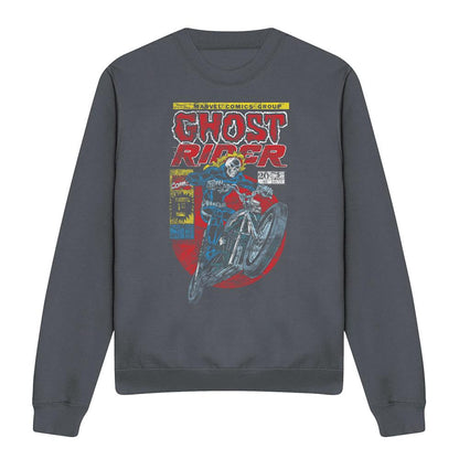 Charcoal - Front - Ghost Rider Unisex Adult Sweatshirt