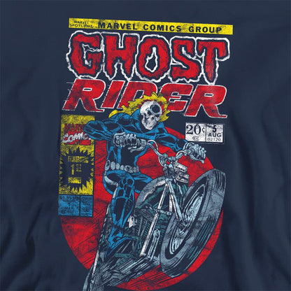 Navy - Side - Ghost Rider Unisex Adult Sweatshirt