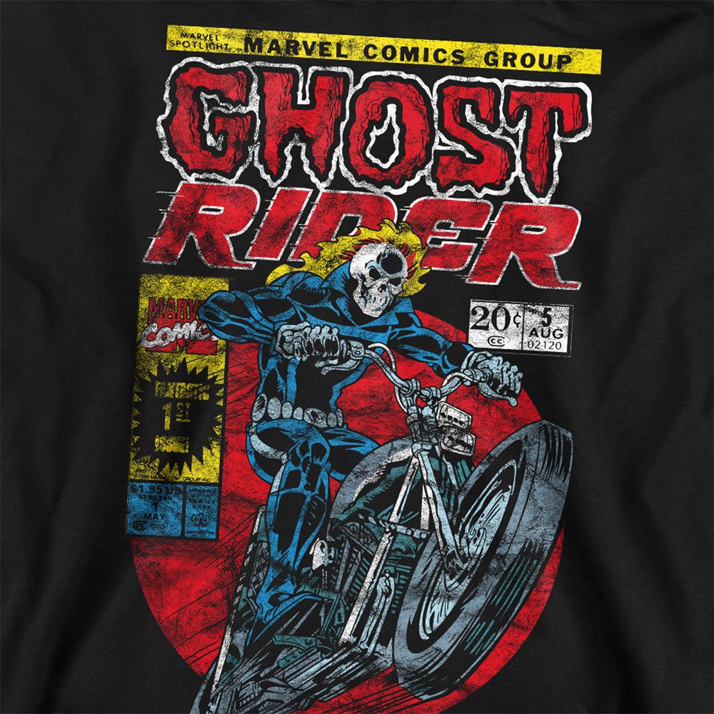 Black - Side - Ghost Rider Unisex Adult Sweatshirt