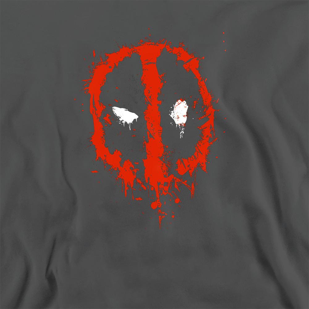 Charcoal - Side - Deadpool Unisex Adult Painted Logo Sweatshirt
