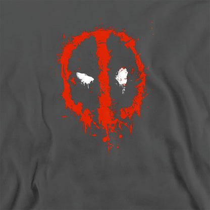 Charcoal - Side - Deadpool Unisex Adult Painted Logo Sweatshirt