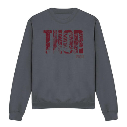 Charcoal - Front - Thor Unisex Adult Text Sweatshirt