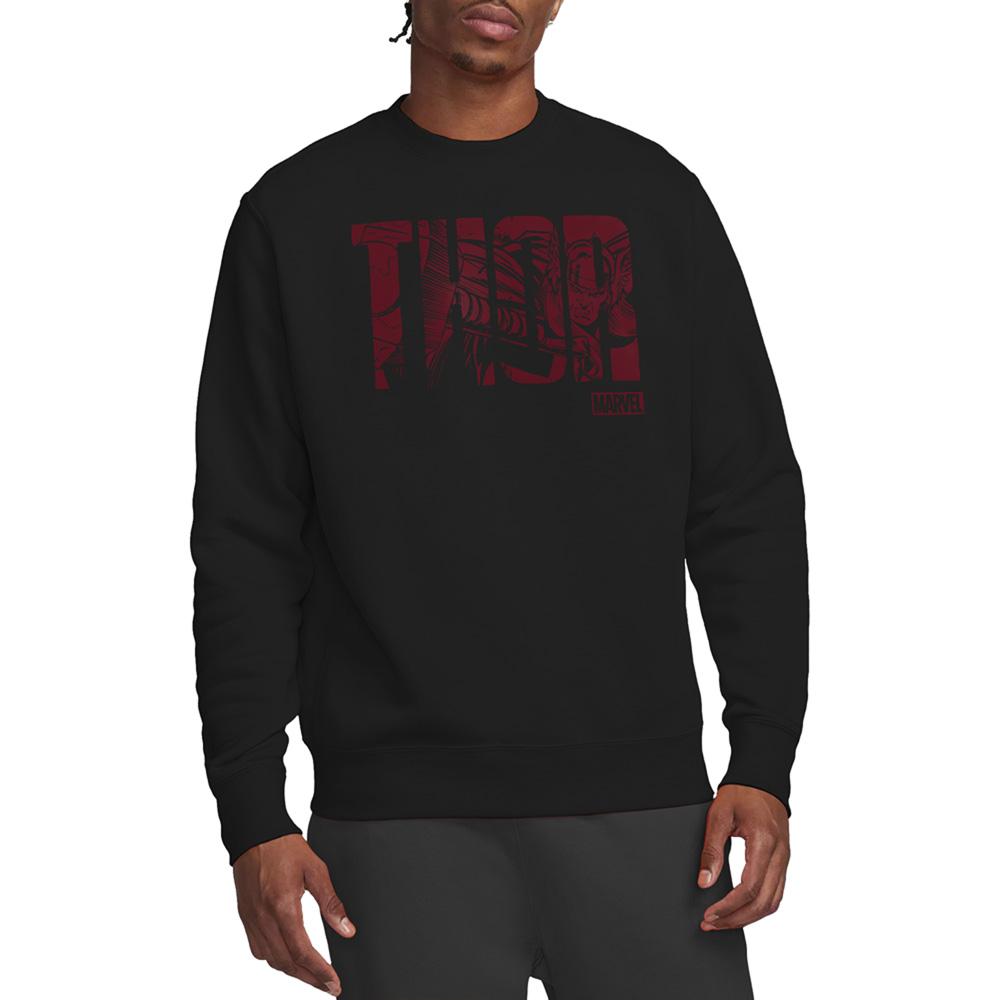 Black - Back - Thor Unisex Adult Text Sweatshirt