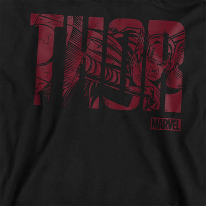 Black - Side - Thor Unisex Adult Text Sweatshirt
