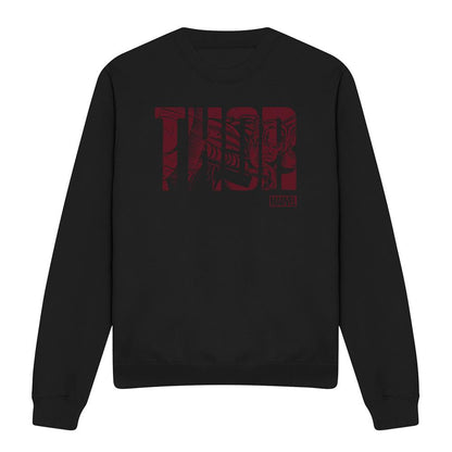 Black - Front - Thor Unisex Adult Text Sweatshirt