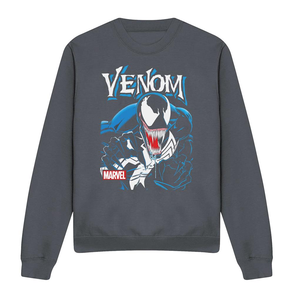 Charcoal - Front - Venom Unisex Adult Antihero Sweatshirt
