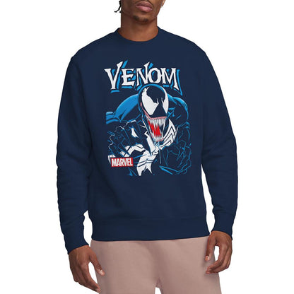 Navy - Back - Venom Unisex Adult Antihero Sweatshirt