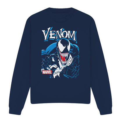 Navy - Front - Venom Unisex Adult Antihero Sweatshirt