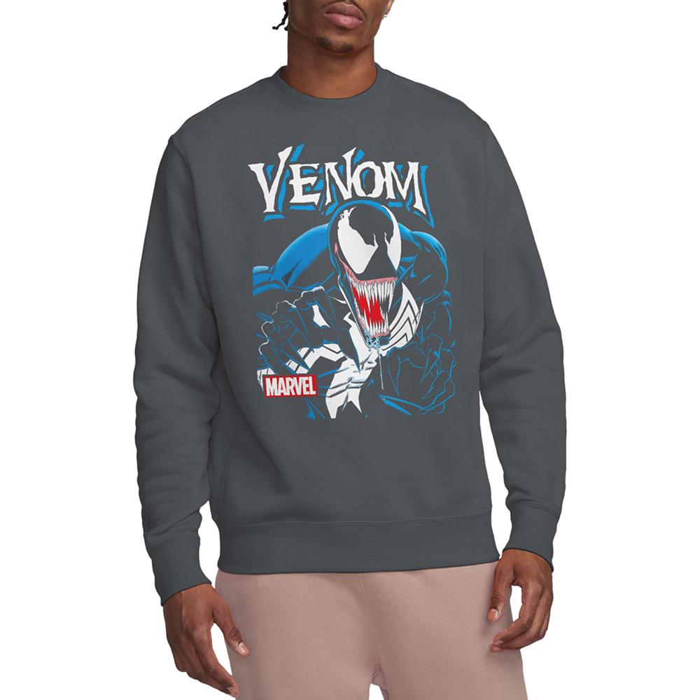Charcoal - Back - Venom Unisex Adult Antihero Sweatshirt