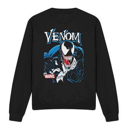 Black - Front - Venom Unisex Adult Antihero Sweatshirt