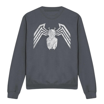 Charcoal - Front - Venom Unisex Adult Emblem Sweatshirt