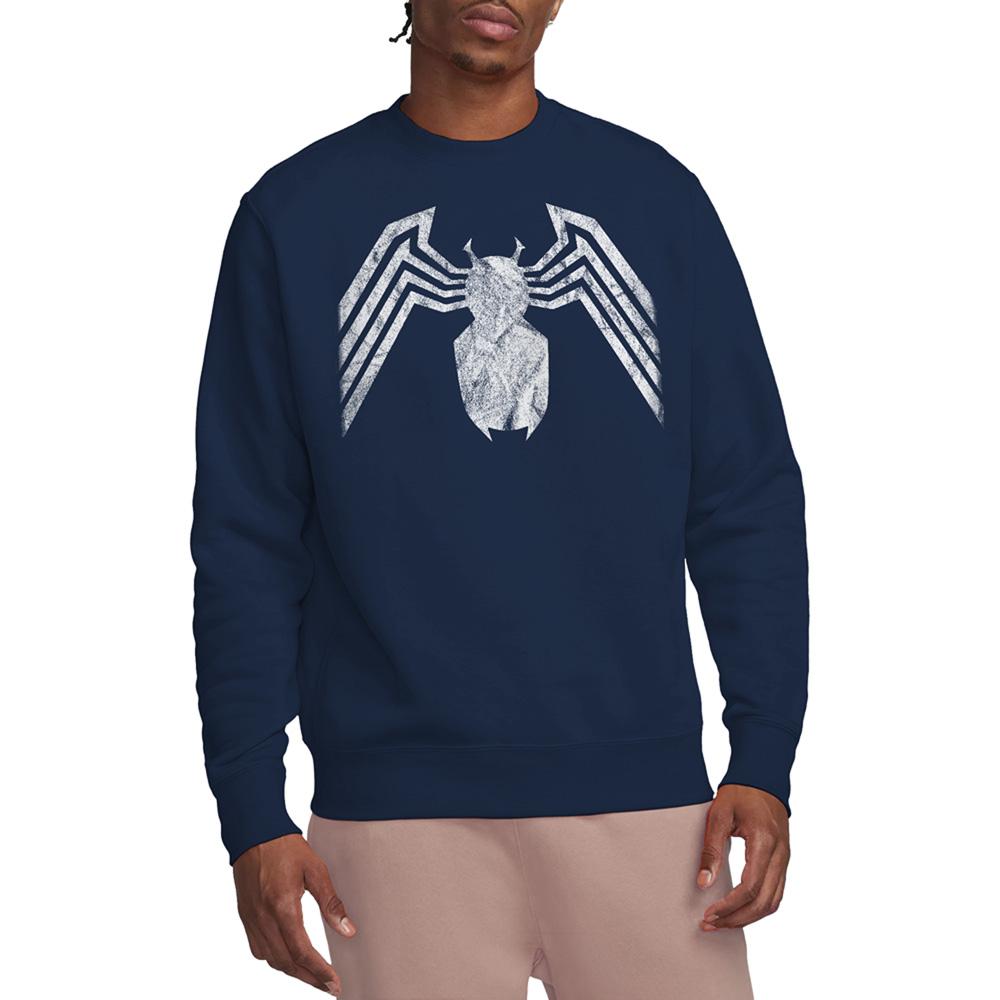 Navy - Back - Venom Unisex Adult Emblem Sweatshirt