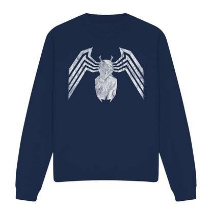 Navy - Front - Venom Unisex Adult Emblem Sweatshirt