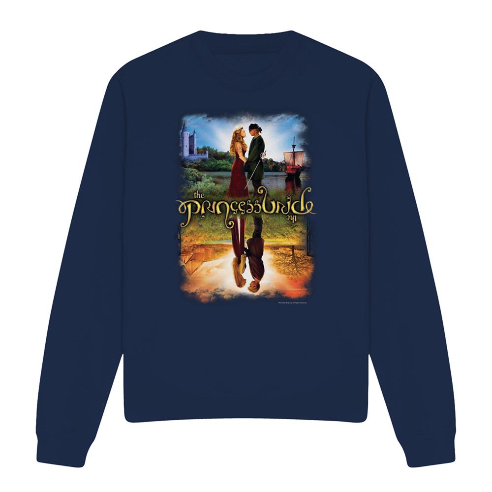 Navy - Front - The Princess Bride Unisex Adult Poster Reflection Sweatshirt