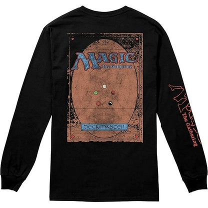 Black - Back - Magic The Gathering Mens Retro Back Print Long-Sleeved T-Shirt