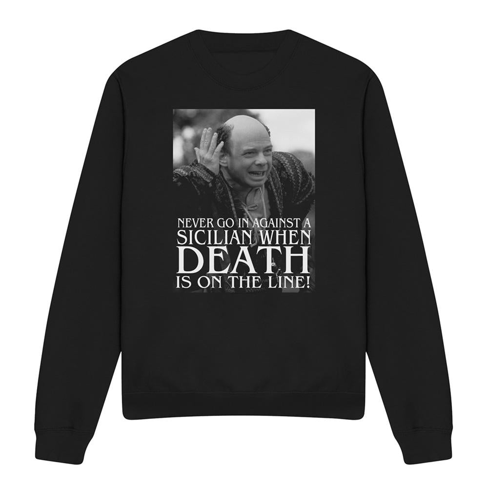 Black - Front - The Princess Bride Unisex Adult Sicilian Sweatshirt