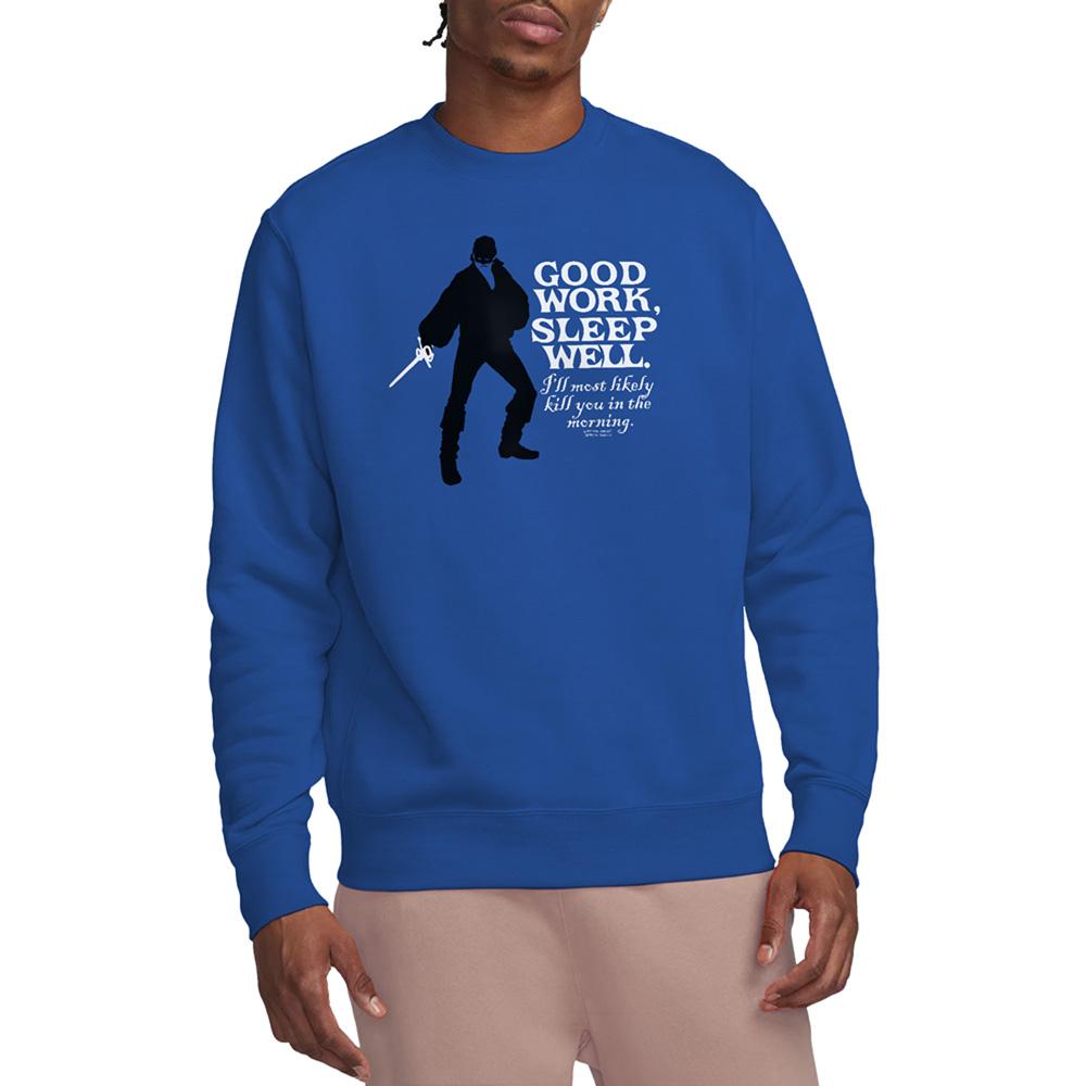 Royal Blue - Back - The Princess Bride Unisex Adult Good Work Sweatshirt