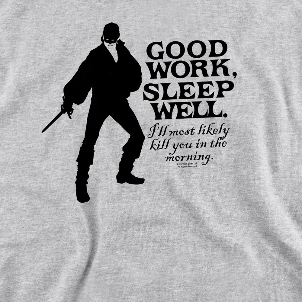 Athletic Heather - Side - The Princess Bride Unisex Adult Good Work Sweatshirt
