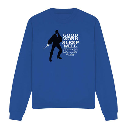 Royal Blue - Front - The Princess Bride Unisex Adult Good Work Sweatshirt