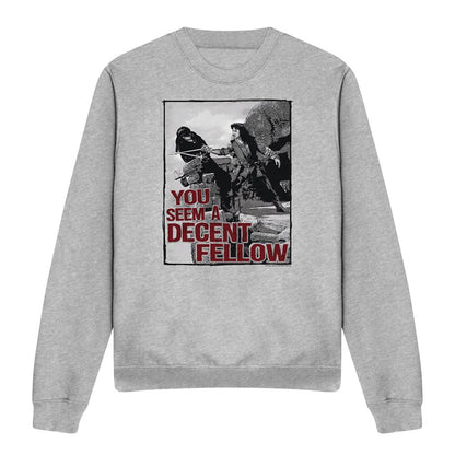 Athletic Heather - Front - The Princess Bride Unisex Adult You Seem A Decent Fellow Sweatshirt