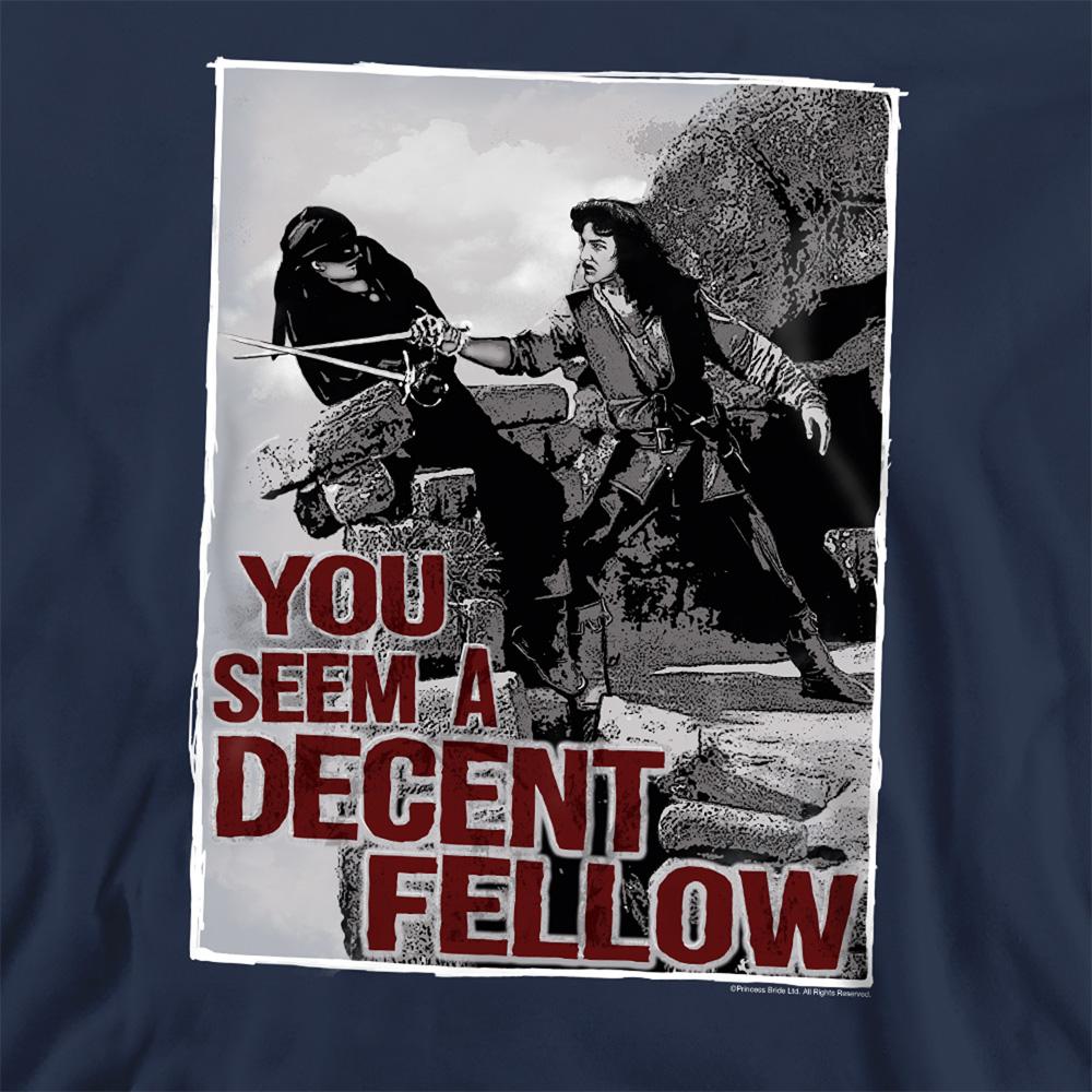 Navy - Side - The Princess Bride Unisex Adult You Seem A Decent Fellow Sweatshirt